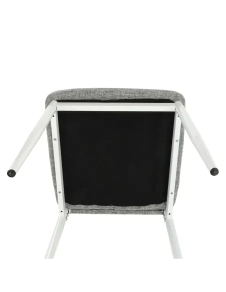 Scaun COLETA NOVA dining 41x49x96 cm textil/metal alb | MobilaOK