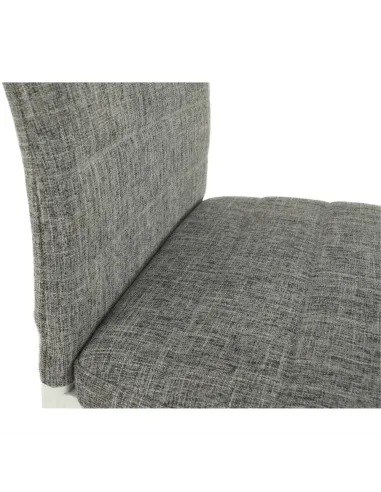 Scaun COLETA NOVA dining 41x49x96 cm textil/metal alb | MobilaOK