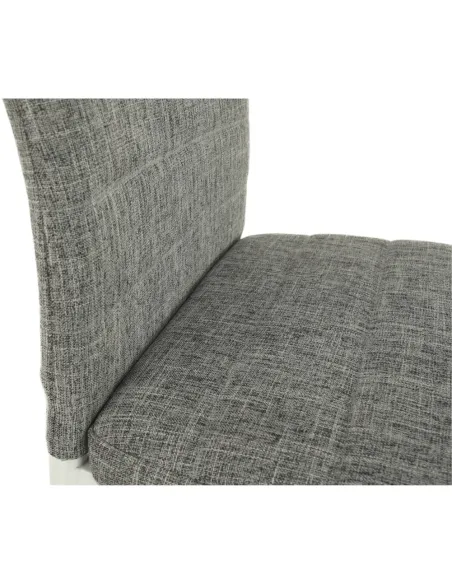 Scaun COLETA NOVA dining 41x49x96 cm textil/metal alb | MobilaOK