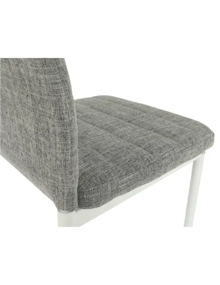 Scaun COLETA NOVA dining 41x49x96 cm textil/metal alb | MobilaOK