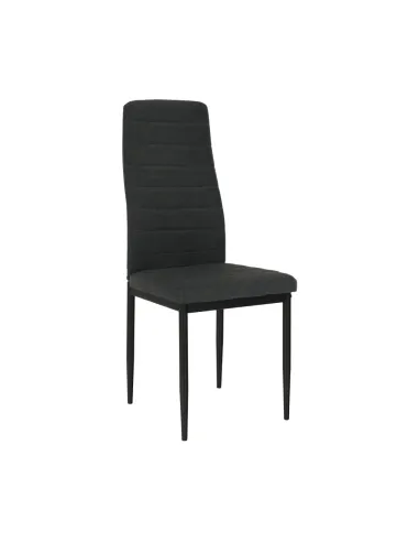 Scaun, COLETA NOVA, dining, 41x49x96 cm, textil/metal negru | MobilaOK