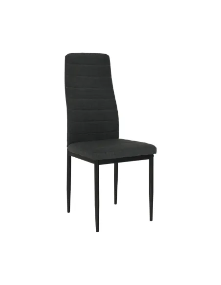 Scaun, COLETA NOVA, dining, 41x49x96 cm, textil/metal negru | MobilaOK