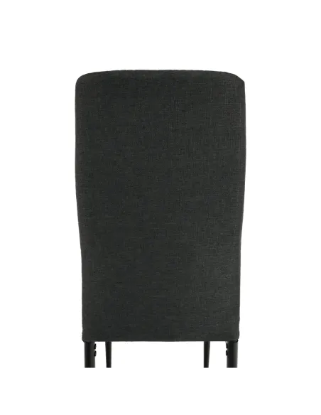 Scaun, COLETA NOVA, dining, 41x49x96 cm, textil/metal negru | MobilaOK