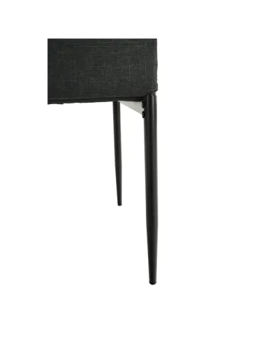 Scaun, COLETA NOVA, dining, 41x49x96 cm, textil/metal negru | MobilaOK