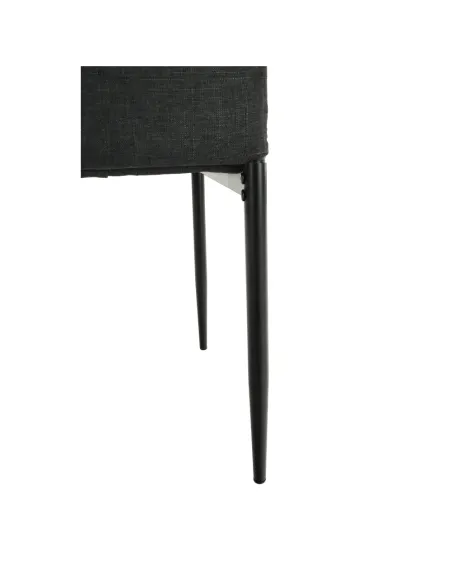 Scaun, COLETA NOVA, dining, 41x49x96 cm, textil/metal negru | MobilaOK