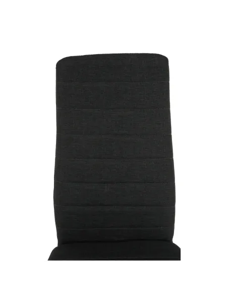 Scaun, COLETA NOVA, dining, 41x49x96 cm, textil/metal negru | MobilaOK