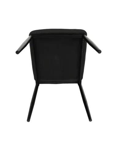 Scaun, COLETA NOVA, dining, 41x49x96 cm, textil/metal negru | MobilaOK