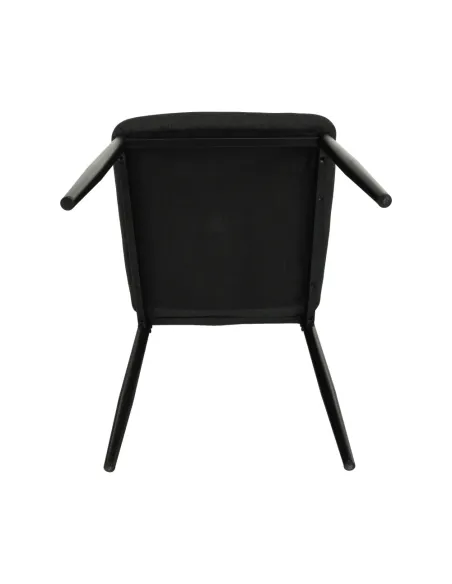 Scaun, COLETA NOVA, dining, 41x49x96 cm, textil/metal negru | MobilaOK