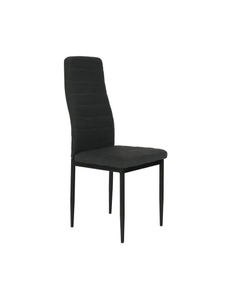 Scaun, COLETA NOVA, dining, 41x49x96 cm, textil/metal negru | MobilaOK