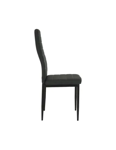 Scaun, COLETA NOVA, dining, 41x49x96 cm, textil/metal negru | MobilaOK