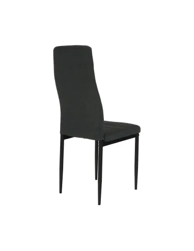 Scaun, COLETA NOVA, dining, 41x49x96 cm, textil/metal negru | MobilaOK