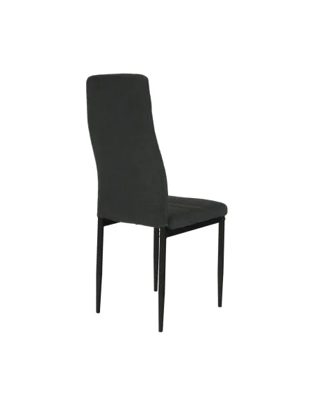 Scaun, COLETA NOVA, dining, 41x49x96 cm, textil/metal negru | MobilaOK