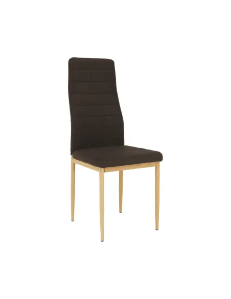 Scaun COLETA NOVA bucătărie 41x96x49 cm, textil maro/cadru metalic fag | MobilaOK