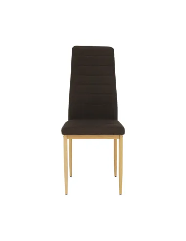 Scaun COLETA NOVA bucătărie 41x96x49 cm, textil maro/cadru metalic fag | MobilaOK