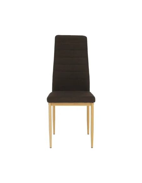 Scaun COLETA NOVA bucătărie 41x96x49 cm, textil maro/cadru metalic fag | MobilaOK