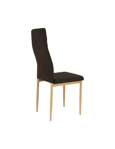 Scaun COLETA NOVA bucătărie 41x96x49 cm, textil maro/cadru metalic fag | MobilaOK