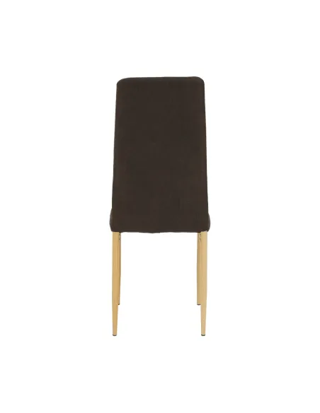 Scaun COLETA NOVA bucătărie 41x96x49 cm, textil maro/cadru metalic fag | MobilaOK