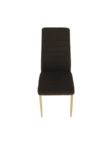 Scaun COLETA NOVA bucătărie 41x96x49 cm, textil maro/cadru metalic fag | MobilaOK