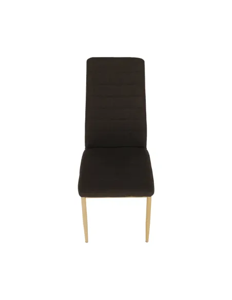 Scaun COLETA NOVA bucătărie 41x96x49 cm, textil maro/cadru metalic fag | MobilaOK