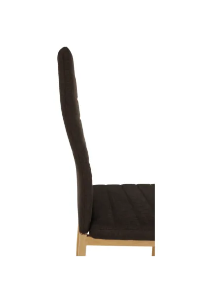 Scaun COLETA NOVA bucătărie 41x96x49 cm, textil maro/cadru metalic fag | MobilaOK