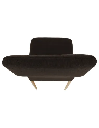 Scaun COLETA NOVA bucătărie 41x96x49 cm, textil maro/cadru metalic fag | MobilaOK