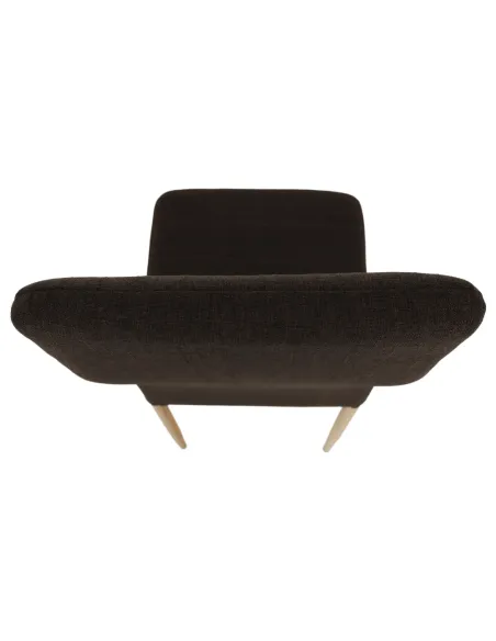 Scaun COLETA NOVA bucătărie 41x96x49 cm, textil maro/cadru metalic fag | MobilaOK