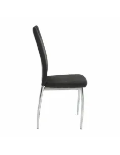 Scaun dining OLIVA NEW, dining, 42x52x97 cm, textil gri maro/picioare crom | MobilaOK 2