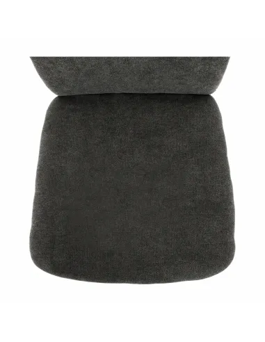 Scaun dining OLIVA NEW, dining, 42x52x97 cm, textil gri maro/picioare crom | MobilaOK