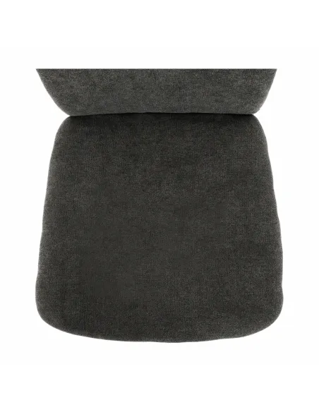 Scaun dining OLIVA NEW, dining, 42x52x97 cm, textil gri maro/picioare crom | MobilaOK