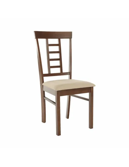 Scaun Dining OLEG NEW, dining, 45x48x95 cm, Lemn/Textil bej | MobilaOK