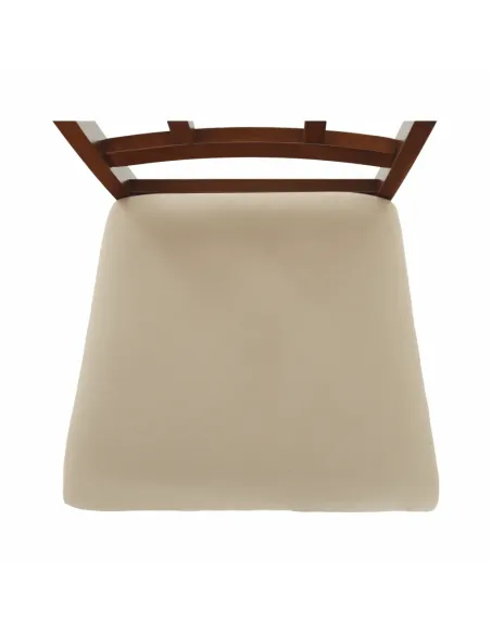 Scaun Dining OLEG NEW, dining, 45x48x95 cm, Lemn/Textil bej | MobilaOK