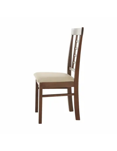 Scaun Dining OLEG NEW, dining, 45x48x95 cm, Lemn/Textil bej | MobilaOK