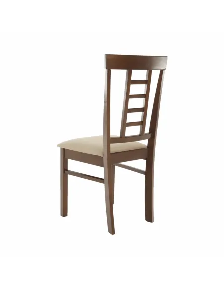 Scaun Dining OLEG NEW, dining, 45x48x95 cm, Lemn/Textil bej | MobilaOK