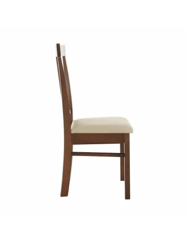 Scaun Dining OLEG NEW, dining, 45x48x95 cm, Lemn/Textil bej | MobilaOK
