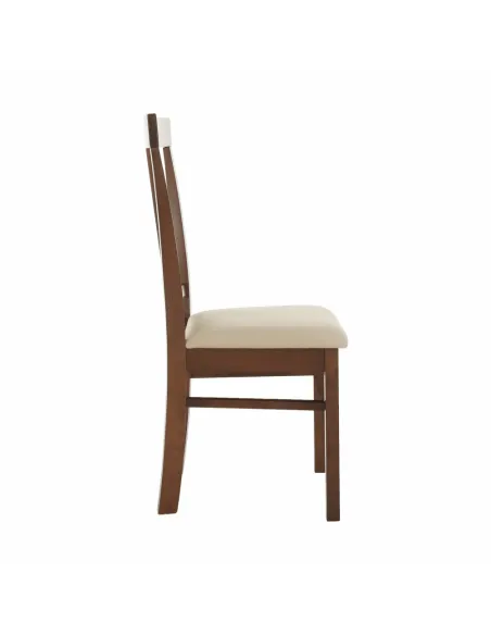 Scaun Dining OLEG NEW, dining, 45x48x95 cm, Lemn/Textil bej | MobilaOK