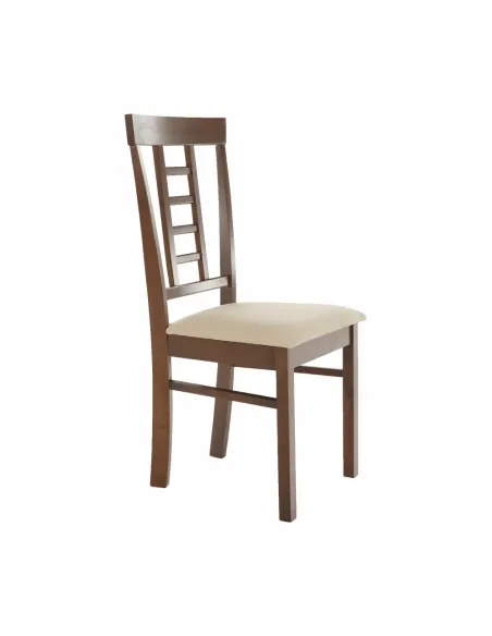 Scaun Dining OLEG NEW, dining, 45x48x95 cm, Lemn/Textil bej | MobilaOK