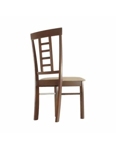 Scaun Dining OLEG NEW, dining, 45x48x95 cm, Lemn/Textil bej | MobilaOK
