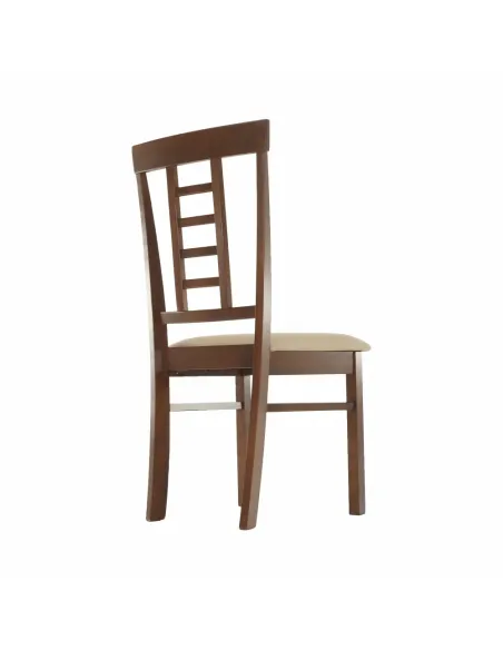 Scaun Dining OLEG NEW, dining, 45x48x95 cm, Lemn/Textil bej | MobilaOK