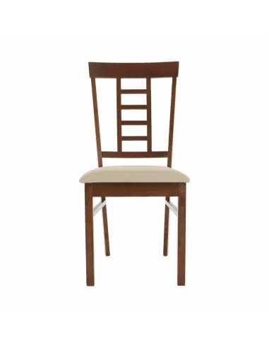 Scaun Dining OLEG NEW, dining, 45x48x95 cm, Lemn/Textil bej | MobilaOK