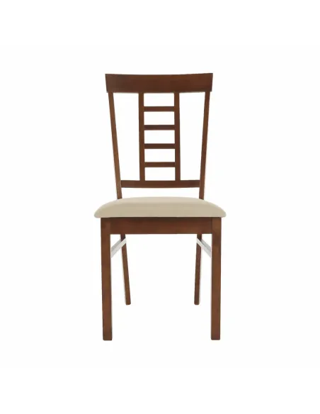Scaun Dining OLEG NEW, dining, 45x48x95 cm, Lemn/Textil bej | MobilaOK