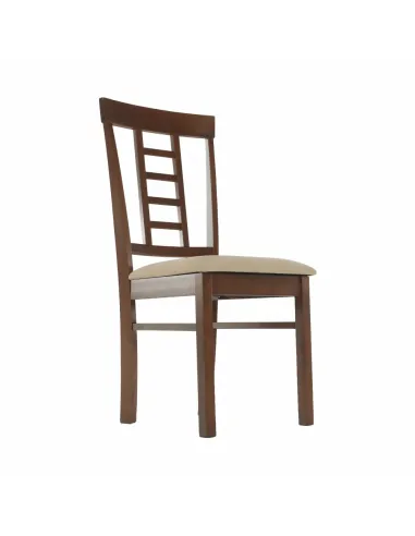 Scaun Dining OLEG NEW, dining, 45x48x95 cm, Lemn/Textil bej | MobilaOK