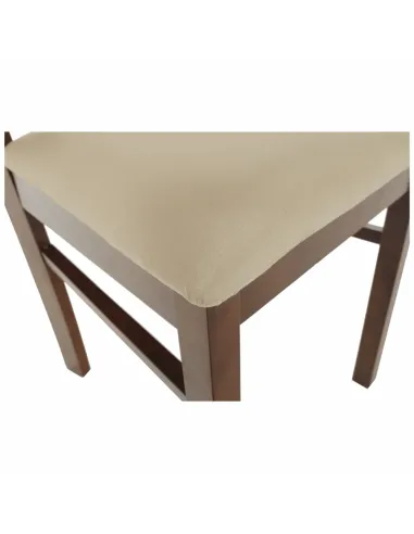 Scaun Dining OLEG NEW, dining, 45x48x95 cm, Lemn/Textil bej | MobilaOK