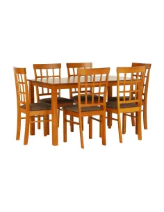 Set Dining GRID NEW, dining, 135x80x74 cm, MDF/lemn | MobilaOK