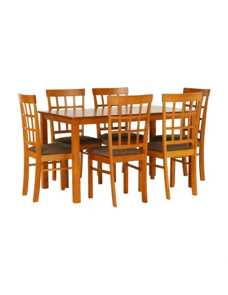 Set Dining GRID NEW, dining, 135x80x74 cm, MDF/lemn | MobilaOK