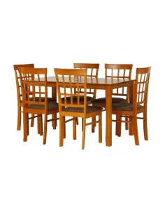 Set Dining GRID NEW, dining, 135x80x74 cm, MDF/lemn | MobilaOK 2