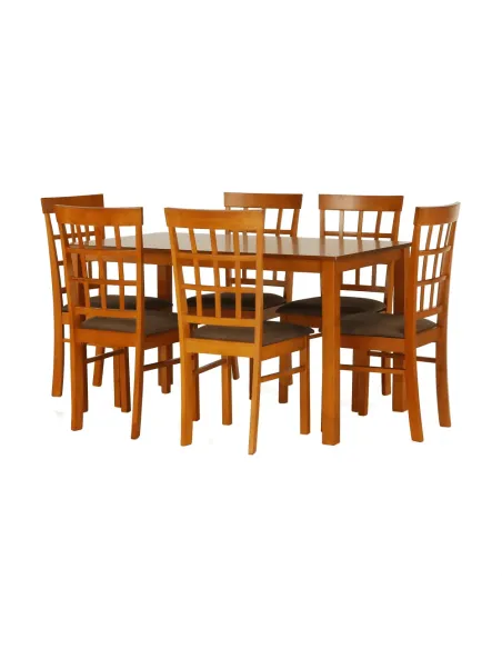 Set Dining GRID NEW, dining, 135x80x74 cm, MDF/lemn | MobilaOK