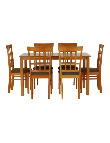 Set Dining GRID NEW, dining, 135x80x74 cm, MDF/lemn | MobilaOK