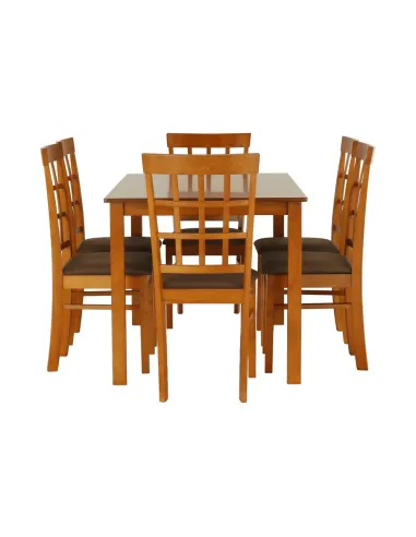 Set Dining GRID NEW, dining, 135x80x74 cm, MDF/lemn | MobilaOK