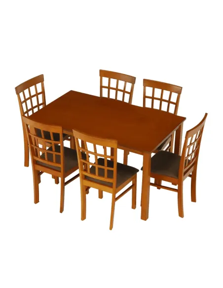 Set Dining GRID NEW, dining, 135x80x74 cm, MDF/lemn | MobilaOK