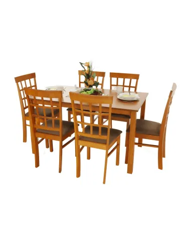 Set Dining GRID NEW, dining, 135x80x74 cm, MDF/lemn | MobilaOK